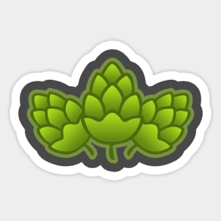 Trio of hops Sticker